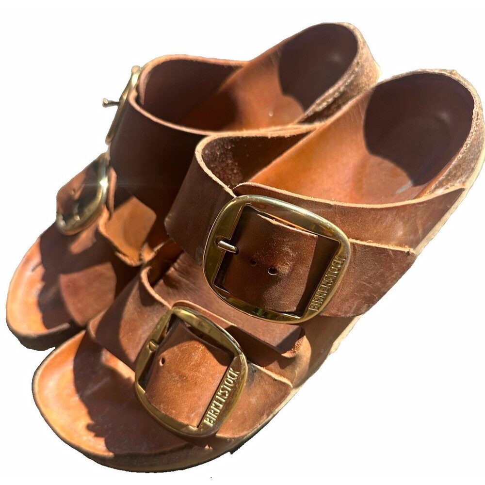 Birkenstock Arizona Big Buckle Brown Leather Sandals Women’s Approx US 8-9